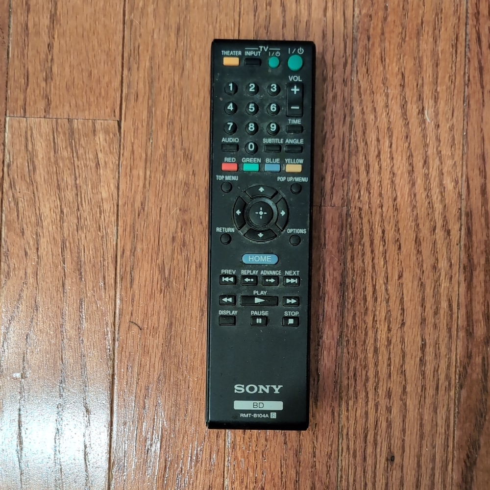 Sony RMT-B104A Remote for Blu-Ray DVD Player